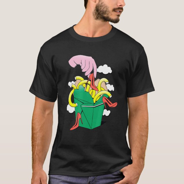 Camiseta Abstrato Heels na caixa Design (Frente)