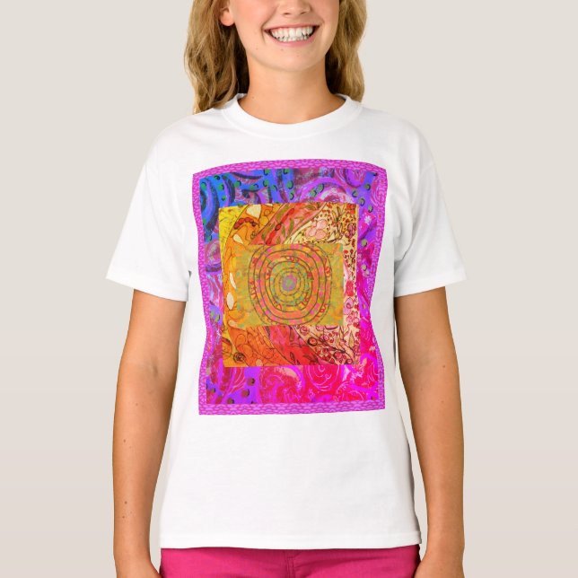 Camiseta Abstrato iluminado (Frente)