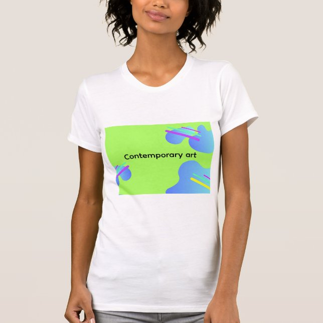 Camiseta Abstrato ilustração Arte contemporânea (Frente)