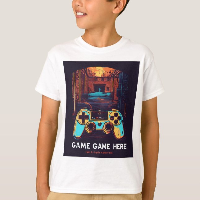 Camiseta Abstrato Joystick Game T-Shirt Designs (Frente)
