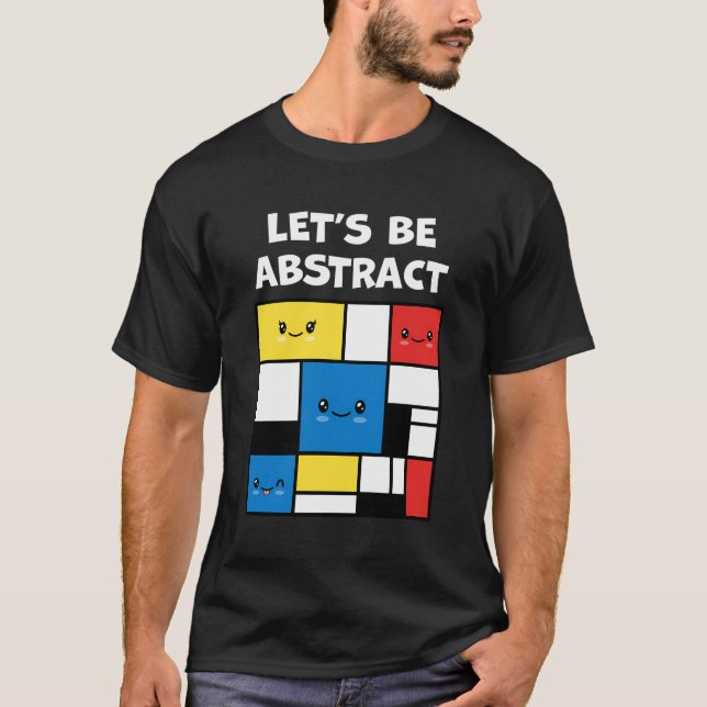 Camiseta Abstrato Kawaii Abstrato Bonito Adorável (Frente)