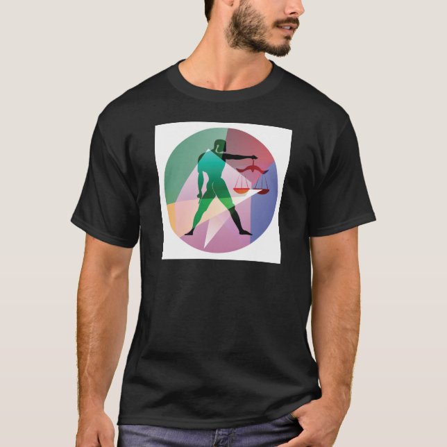 Camiseta abstrato libra (Frente)