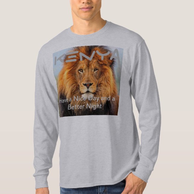 Camiseta Abstrato Lion Safari Art Impressão (Frente)