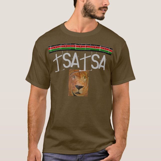 Camiseta Abstrato Lion Safari Art Impressão (Frente)