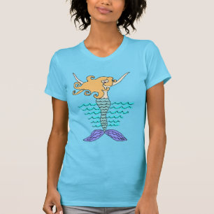 Camiseta Abstrato Mermaid Art para Vestir