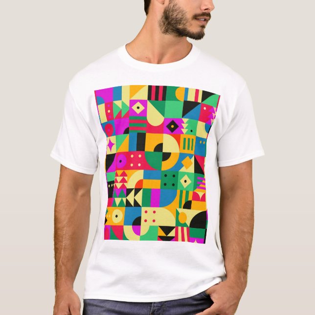 Camiseta Abstrato Modern Garden (Frente)