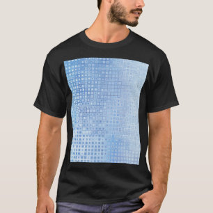 Camiseta Abstrato Mosaico Azul: Fundo brilhante