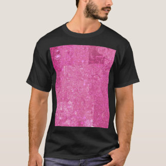 Camiseta Abstrato Mosaico cor-de-rosa brilhante