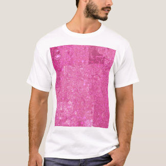 Camiseta Abstrato Mosaico cor-de-rosa brilhante