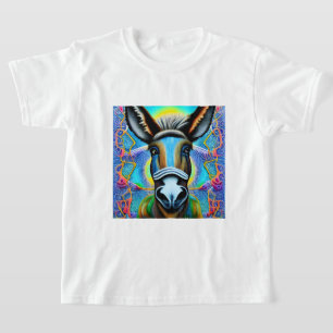 Camiseta Abstrato Multicolor Pequeno Macaco