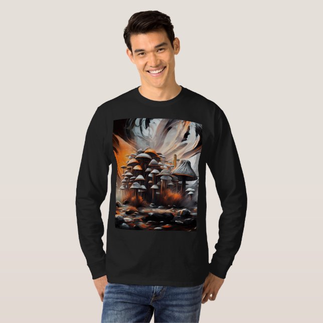 Camiseta Abstrato Mushroom (Frente Completa)