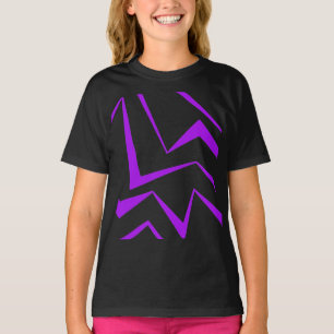 Camiseta Abstrato, negrito, padrão geométrico de ziguezague