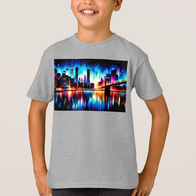 Camiseta Abstrato Nova Iorque 1103 (Frente)