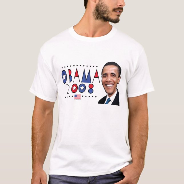 Camiseta Abstrato Obama Pic 2008 (Frente)