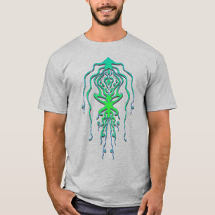 Camiseta Abstrato Octopus - Design de Tatuagem de Lula Trib