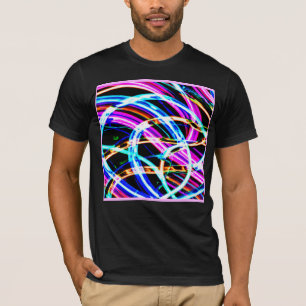 Camiseta Abstrato - Padrão colorido Neon Design