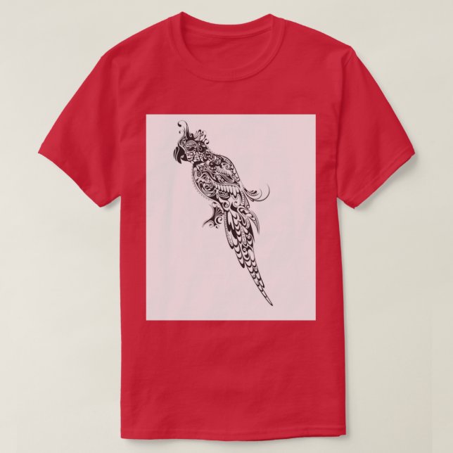 Camiseta Abstrato Parrot Silhouette (Frente do Design)