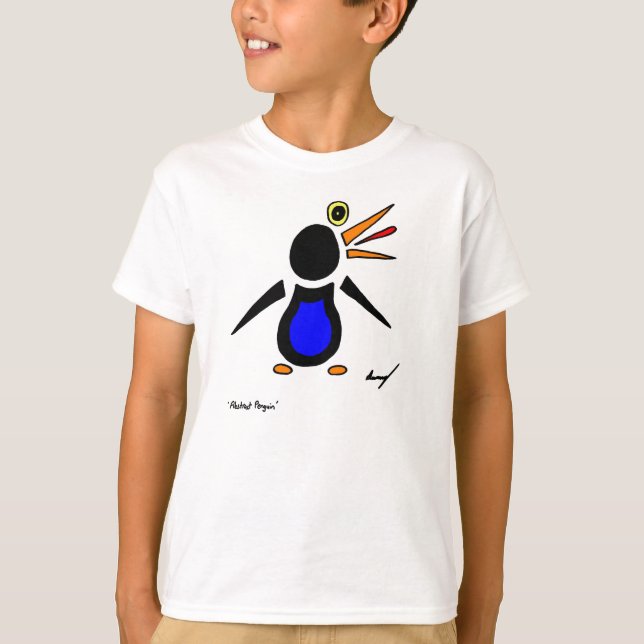 Camiseta Abstrato Penguin Kids Basic T-Shirt (Frente)