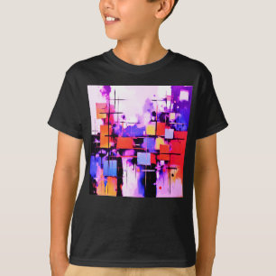 Camiseta Abstrato púrpura art 108°