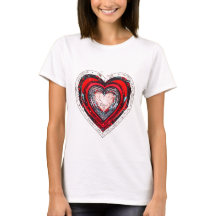 Abstrato Red Heart Design