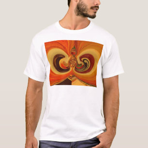 Camiseta Abstrato, rodopia com o Teardrop Center Art Impres