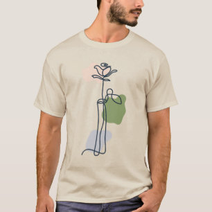 Camiseta Abstrato Rosa