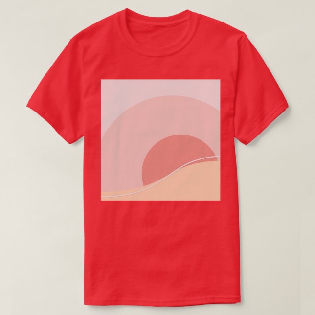 Camiseta Abstrato rosa (Frente do Design)