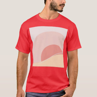 Camiseta Abstrato rosa