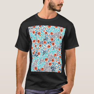 Camiseta Abstrato Rosas coloridos: Vintage Floral