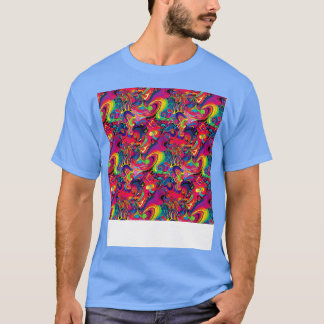 Camiseta Abstrato Sem Costura Linhas Geométricas Padrão For