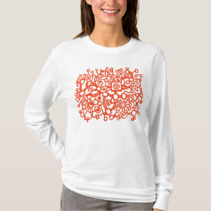 Camiseta Abstrato Structure - Brick Red