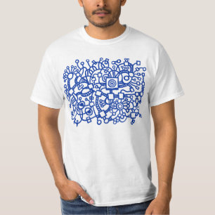 Camiseta Abstrato Structure - Marinho azul