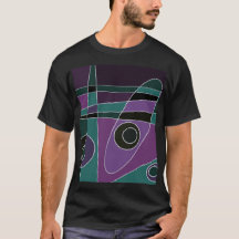 Abstrato surfing Teal Purple