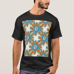 Camiseta Abstrato têxtil rasteira Impressão
