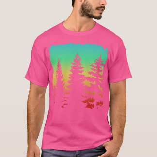 Camiseta Abstrato trabalho de arte inspirado na natureza
