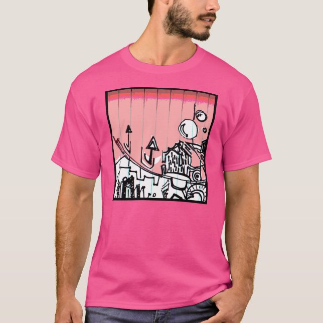 Camiseta Abstrato três (Frente)
