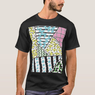 Camiseta Abstrato três: Arte de fundo desenhada à mão.