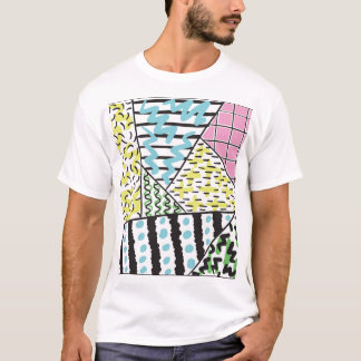 Camiseta Abstrato três: Arte de fundo desenhada à mão.