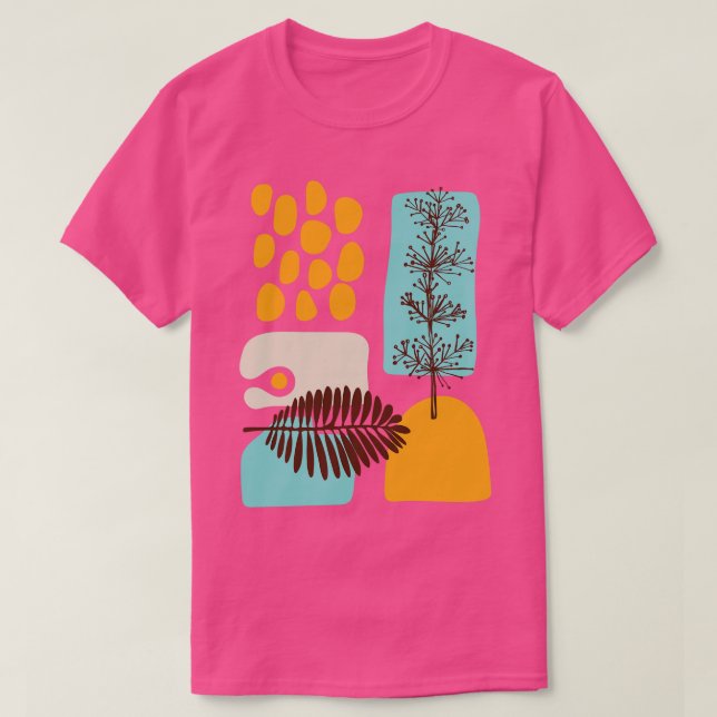 Camiseta Abstrato tropical 1 (Frente do Design)