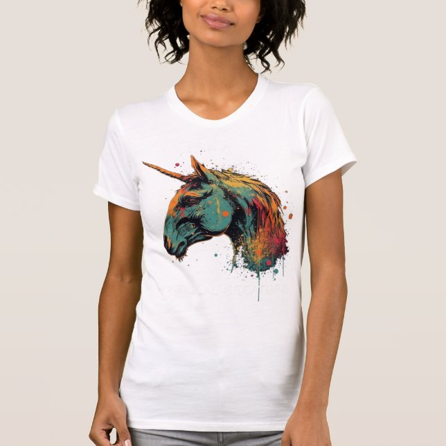 Camiseta Abstrato Unicorn (Frente)