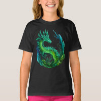Abstrato verde Dragon Nature Design