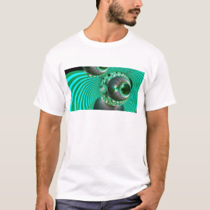 CAMISETA ABSTRATO VERDE MANDELBOT DA BOLA