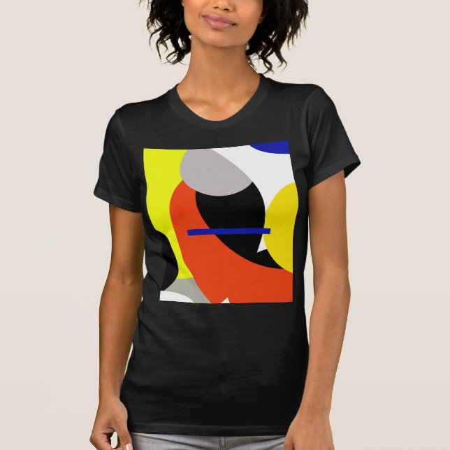 Camiseta Abstrato Vermelho Amarelo (Frente)