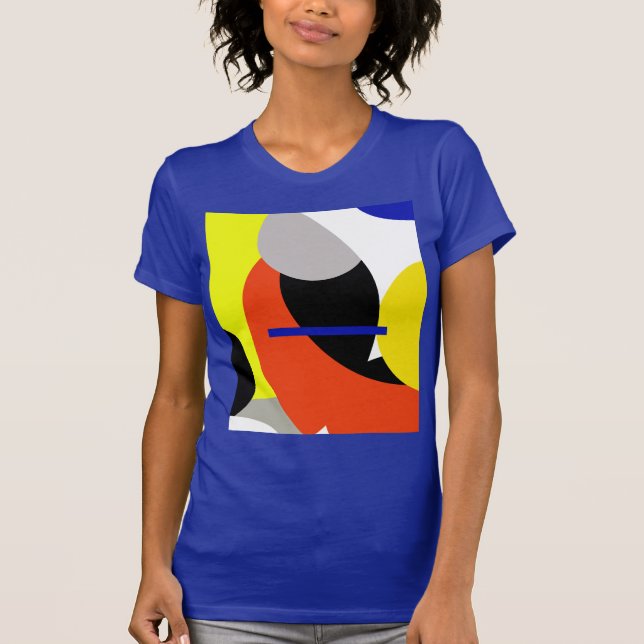 Camiseta Abstrato Vermelho Amarelo (Frente)