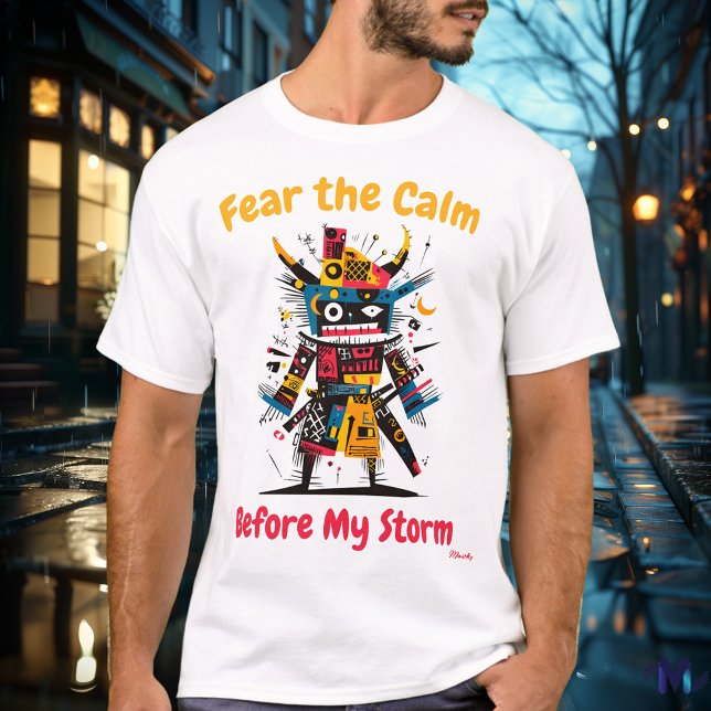 Camiseta Abstrato Vibrant Samurai Warrior T-Shirt (Criador carregado)