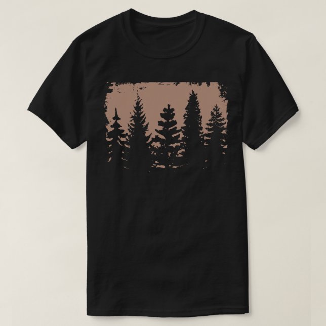 Camiseta Abstrato Vintage Forest Streetwear (Frente do Design)