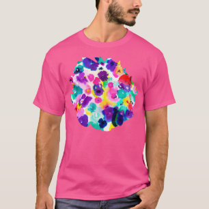 Camiseta Abstrato Watercolor Flowers Multi