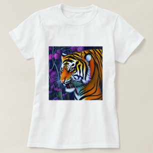 Camiseta Abstrato Wild Majexpressa Tiger