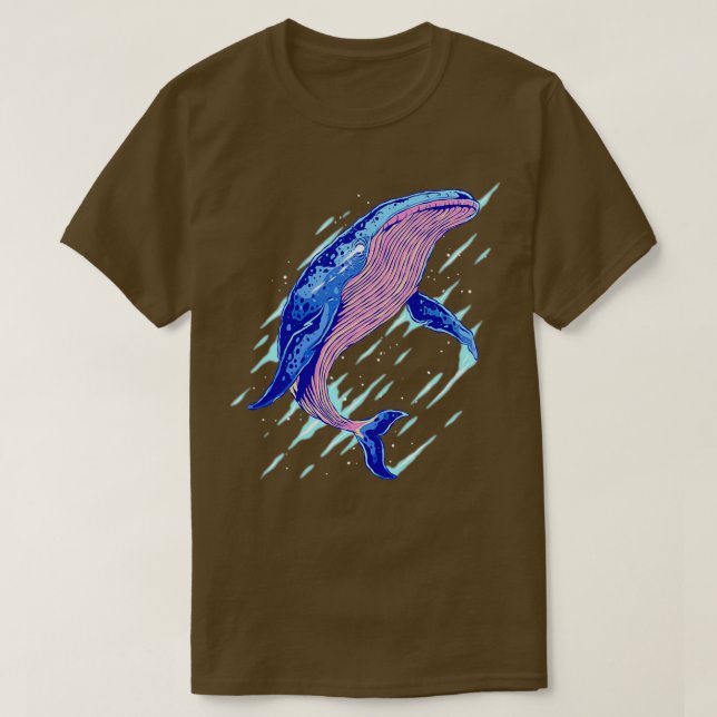 Camiseta Abstrato Wild Whale (Frente do Design)
