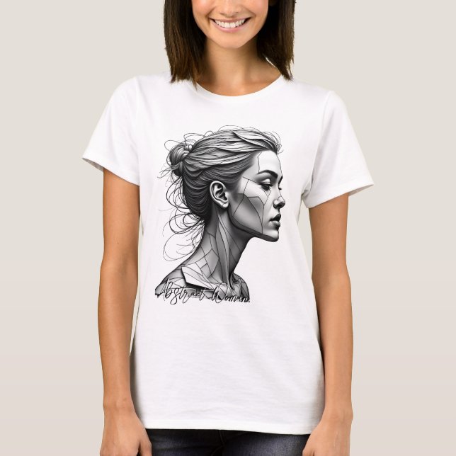 Camiseta Abstrato Women T-Shirt (Frente)